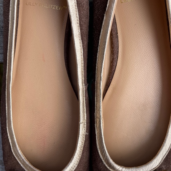 Lilly Pulitzer Suede Leopard Medallion Flats - Picture 3 of 7